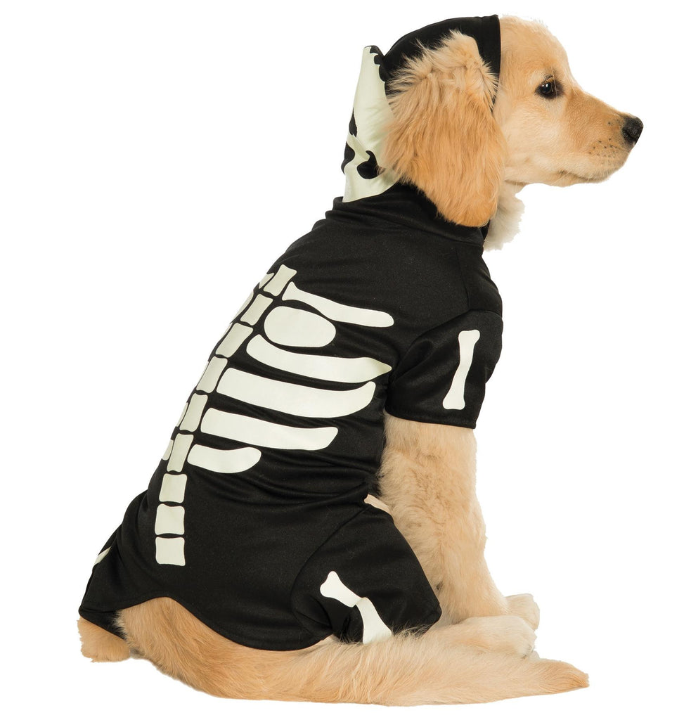 Pet Costume Bones Glows Lg