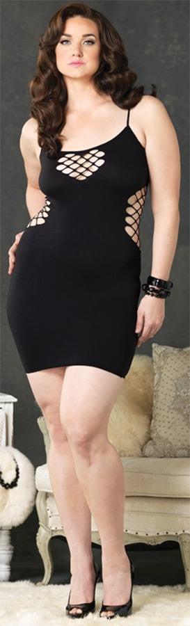 Mini Dress Black Plus