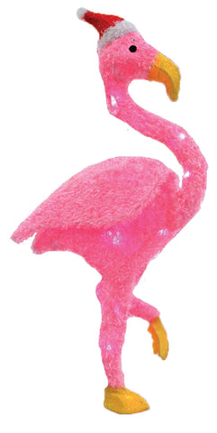 Fuzzy Flamingo 36" W Lights