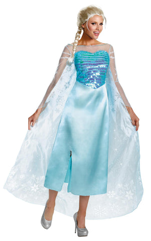 Frozen Elsa Adult Deluxe 12-14