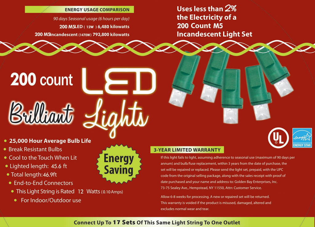 Holiday Lights 200l M5 Pure Wt