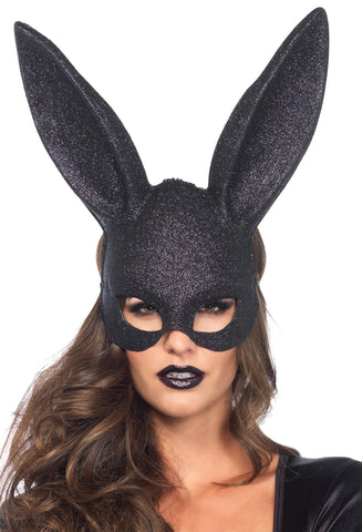 Mask Rabbit Glitter Blk