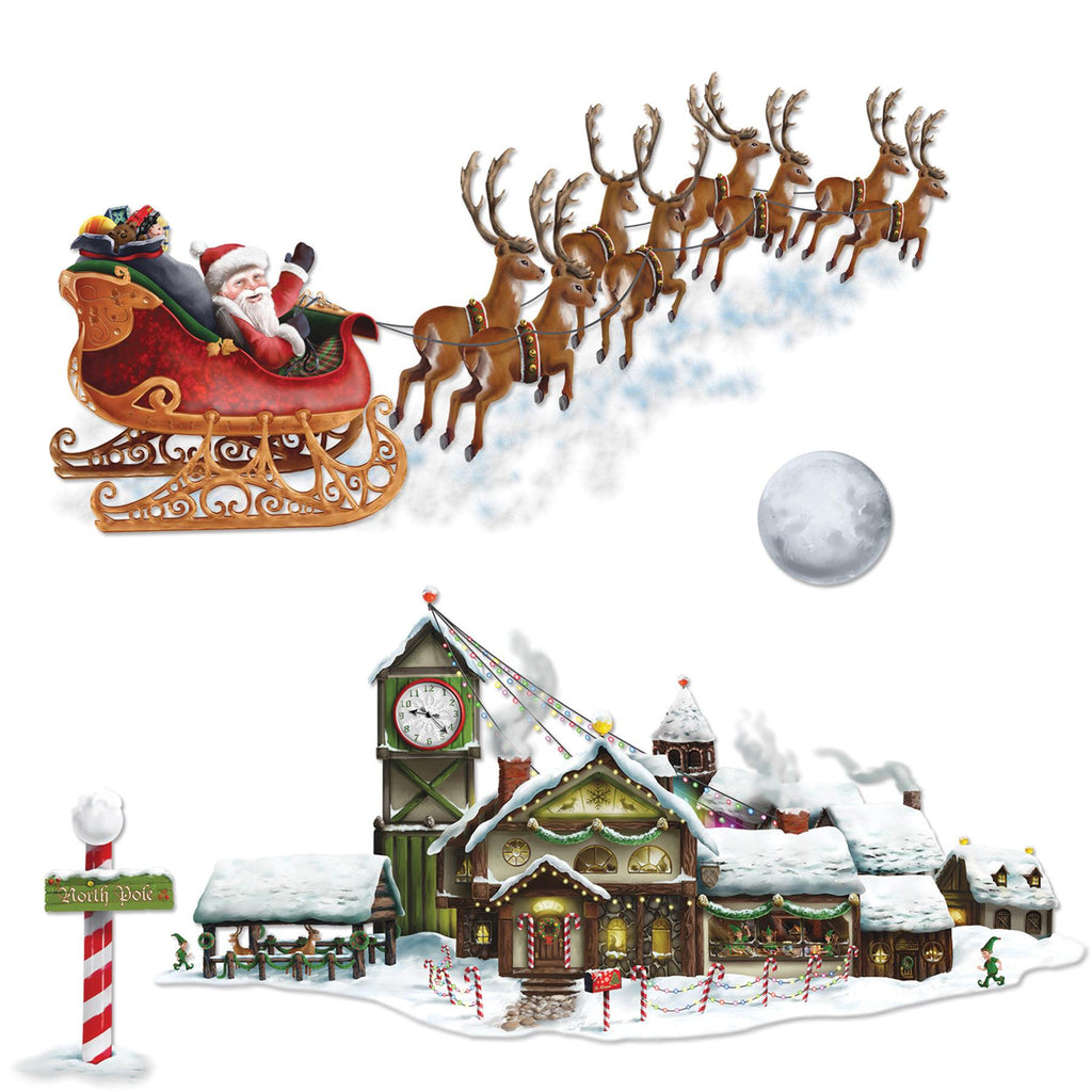 Santa Sleigh Workshop Props