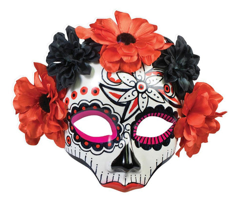 Day Of Dead Skull Female Mask