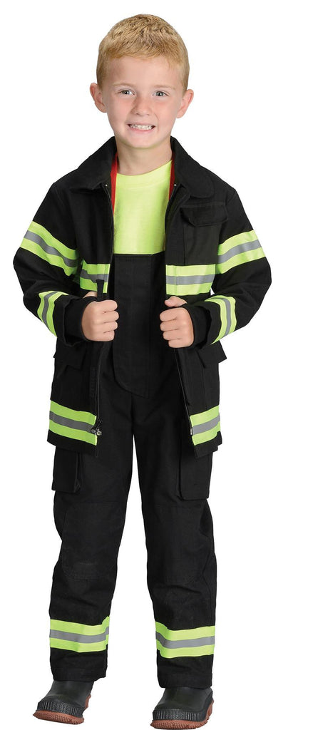 Fire Fighter Chld Black Sm 4-6