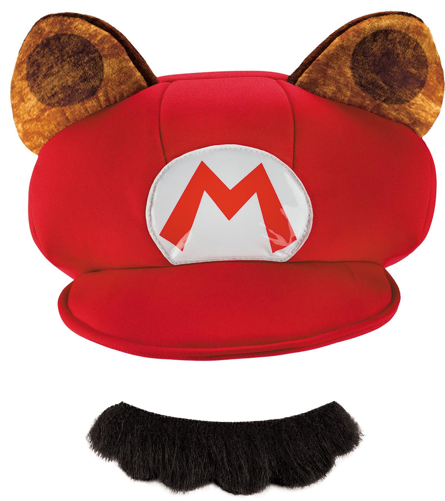 Raccoon Hat Mustache Adult