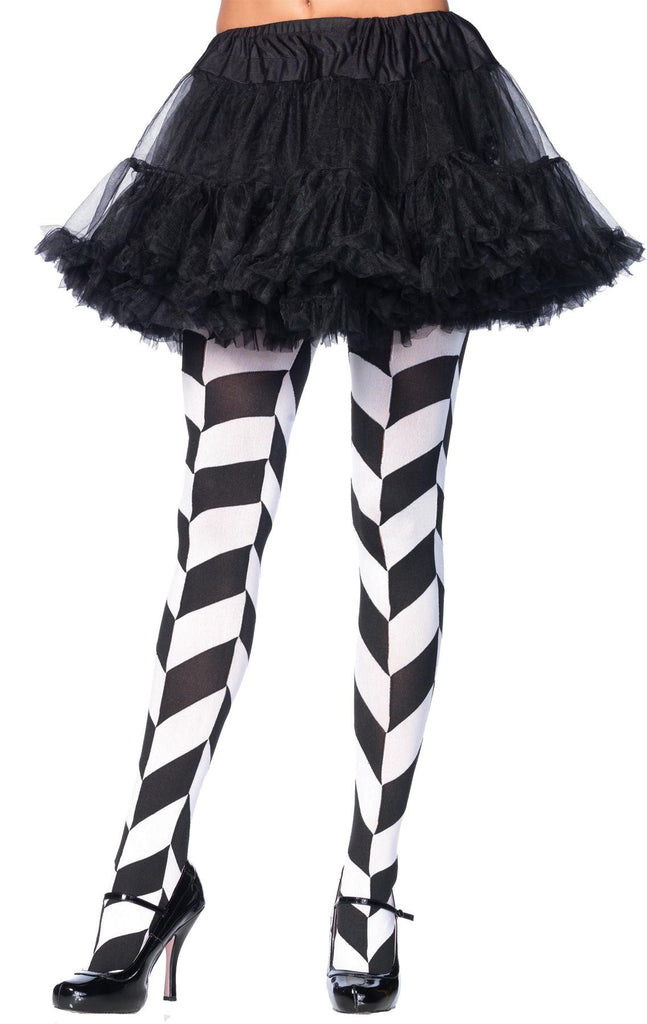 Tights Illusion Blk-wht