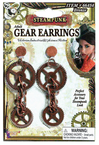 Steampunk Gear Earrings