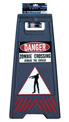 Beware Of Zombie Sign & Tape