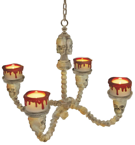 Chandelier Lighted Bone Color