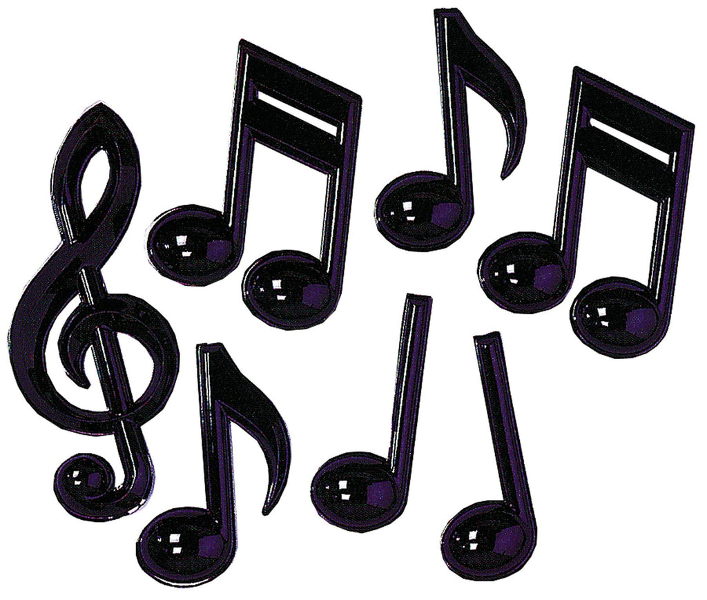 Music Notes Plastic Pack Of 7